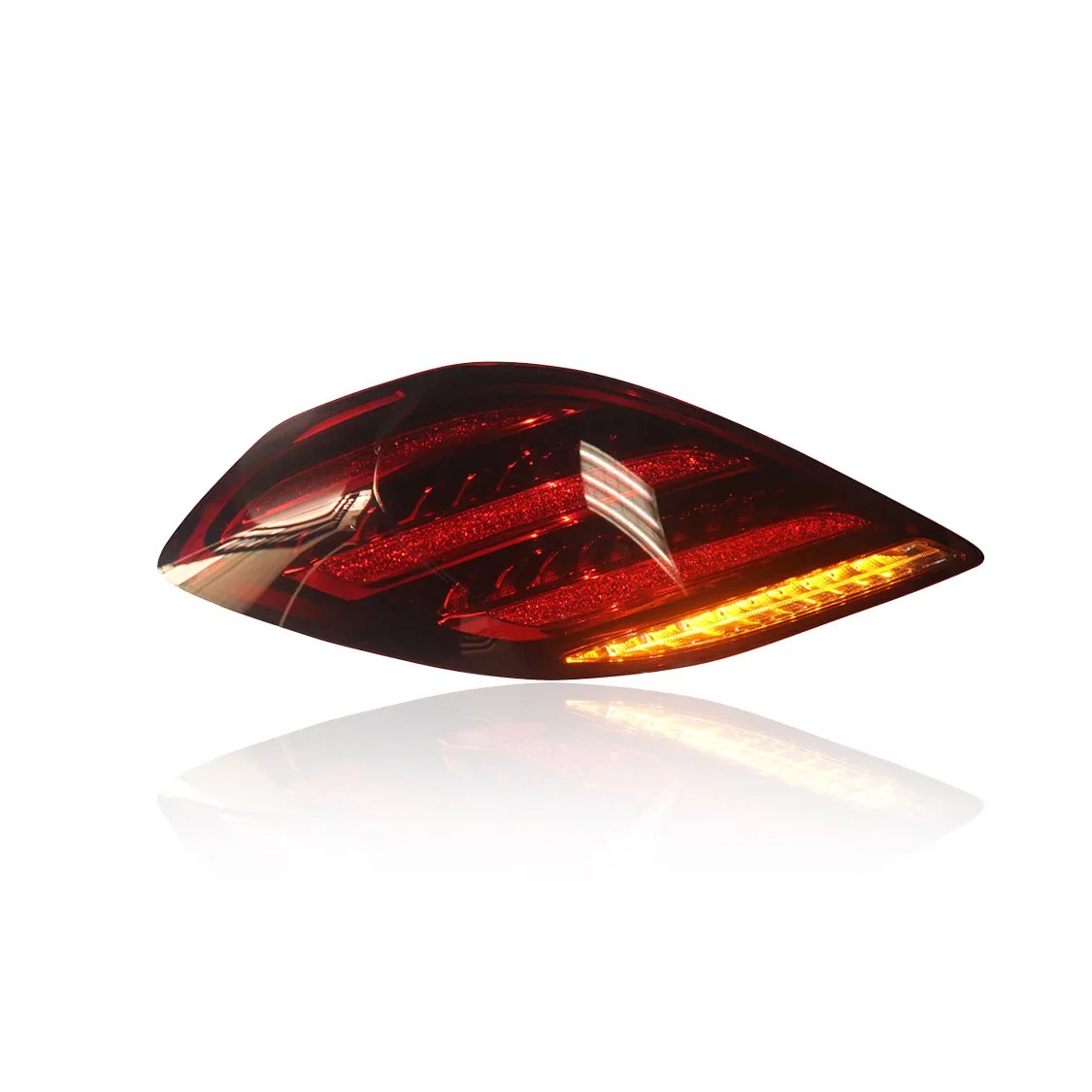 Upgrade  Full LED Flow Dynamic Rear Tail Lamp Light Assembly for  S Class W222 2017 High Quality 6000k Color